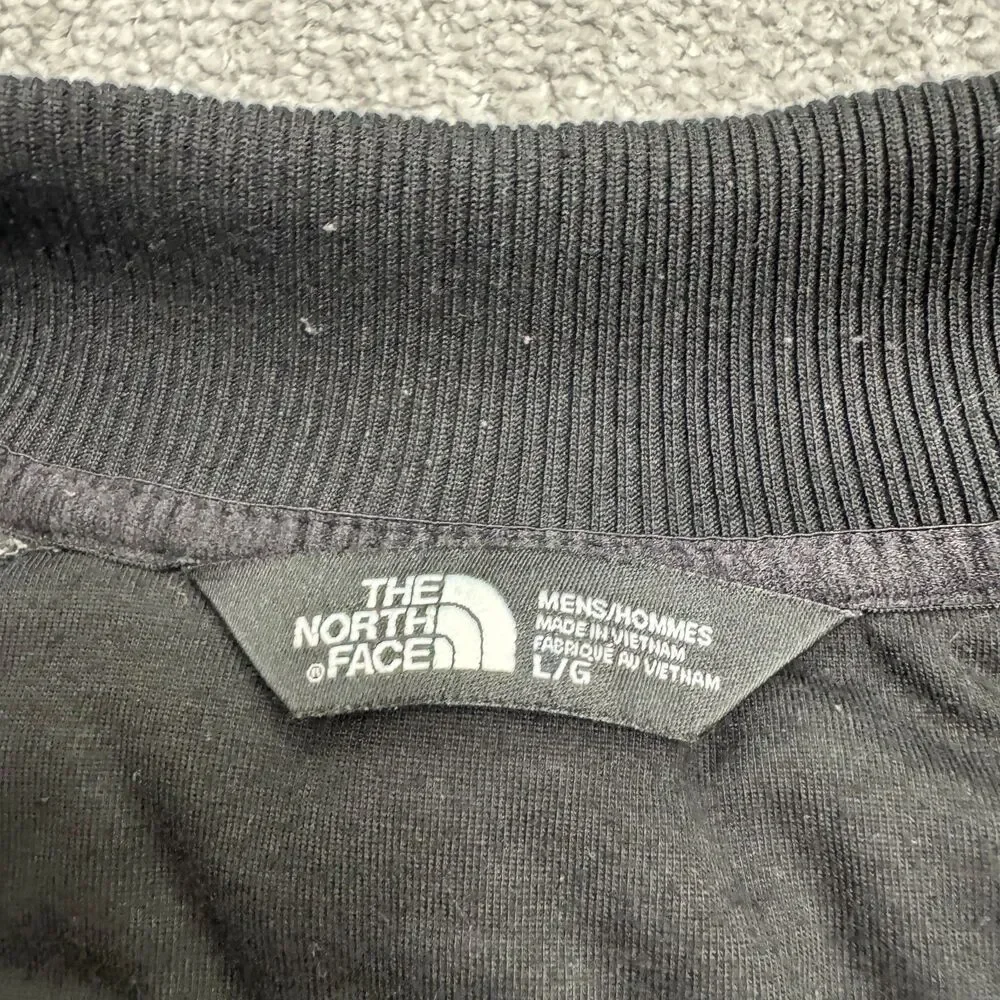 The North Face Quilted Midlayer Bomber Jacket Mens Large Gray Black Colorblock